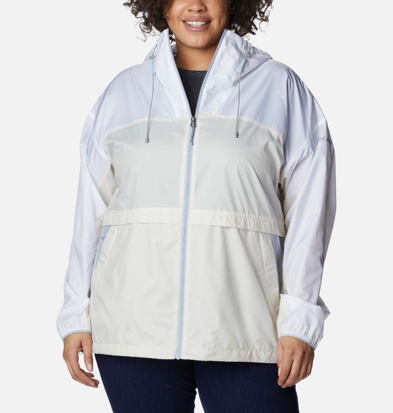 Jacheta Columbia Alpine Chill Windbreaker Dama Albi | Plus Size UT10MZ8AS